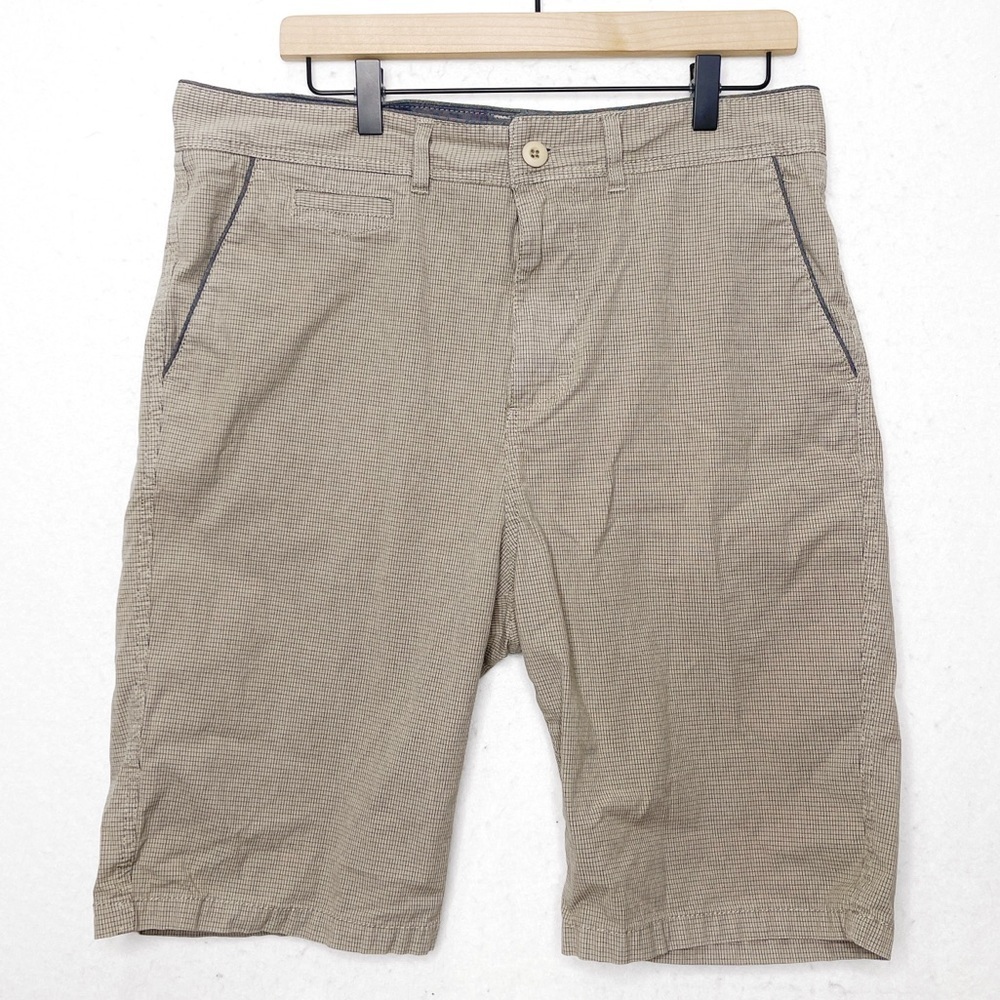 Carbon2cobalt Men's Plaid Patterned Cotton Shorts‎ Casual Summer Size 35 122014